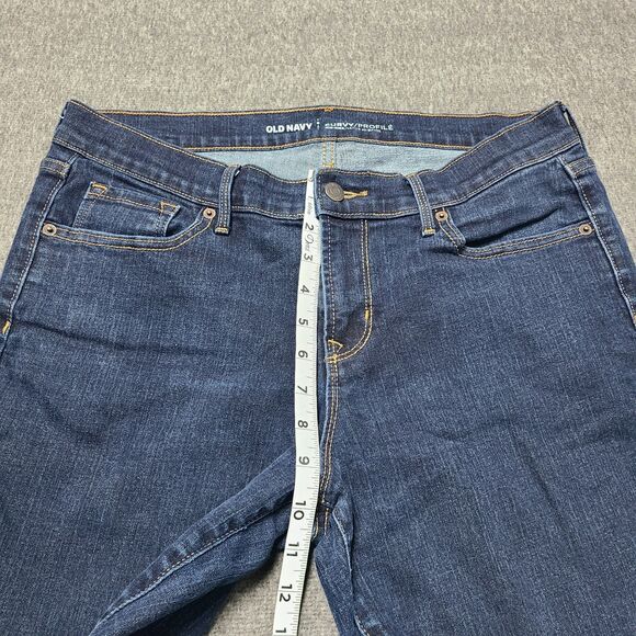 Old Navy Womens Jeans 12 Curve Profile Slim Straight Festival Beach Party Boho - Picture 3 of 9
